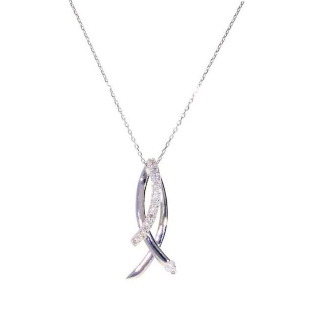 K18WGダイヤネックレス0.15ct/ネックレス/Aランク/77【中古】 K18WGダイヤネックレス0.15ct/ネックレス/Aランク/77【中古】