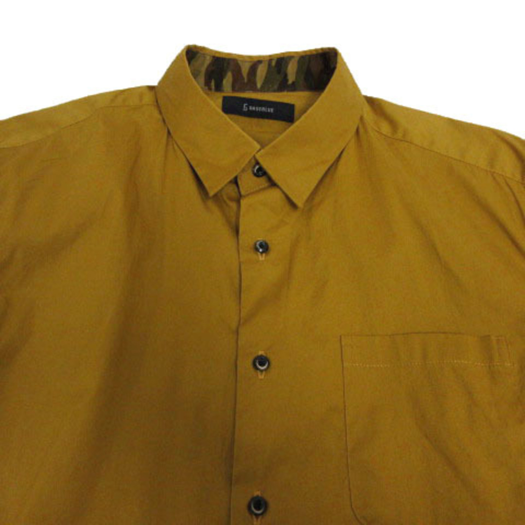 RAGEBLUE(レイジブルー)のレイジブルー RAGEBLUE シャツ 長袖 コットン混 ブラウン系 黄土色 L メンズのトップス(シャツ)の商品写真