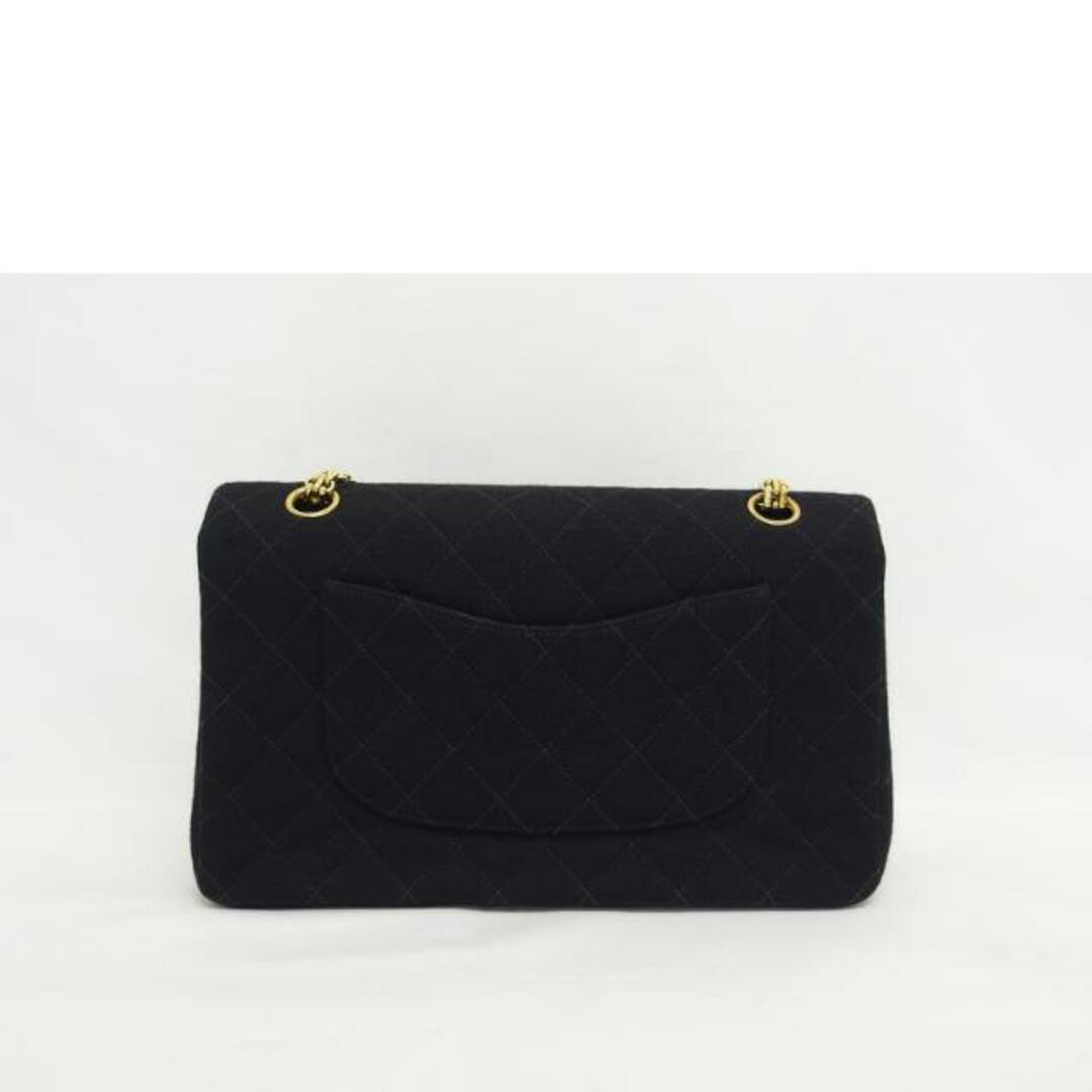 バッグ<br>CHANEL シャネル/マトラッセ/Wフラップ/コットンチェーンショルダーバッグ/ブラック/440****/シャネル/Aランク/04