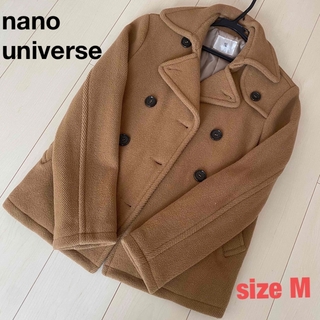 ナノユニバース(nano・universe)のナノユニバース コート ピーコート ウール アウター Mサイズ 《新品》(ピーコート)