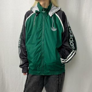 【ミリタリーカラー】adidas トラックジャケット　カーキ　グリーン　緑