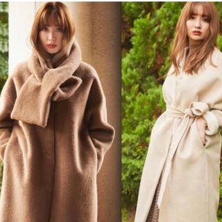 ハーリップトゥ(Her lip to)のherlipto Faux Fur Reversible Coat mocha(ロングコート)