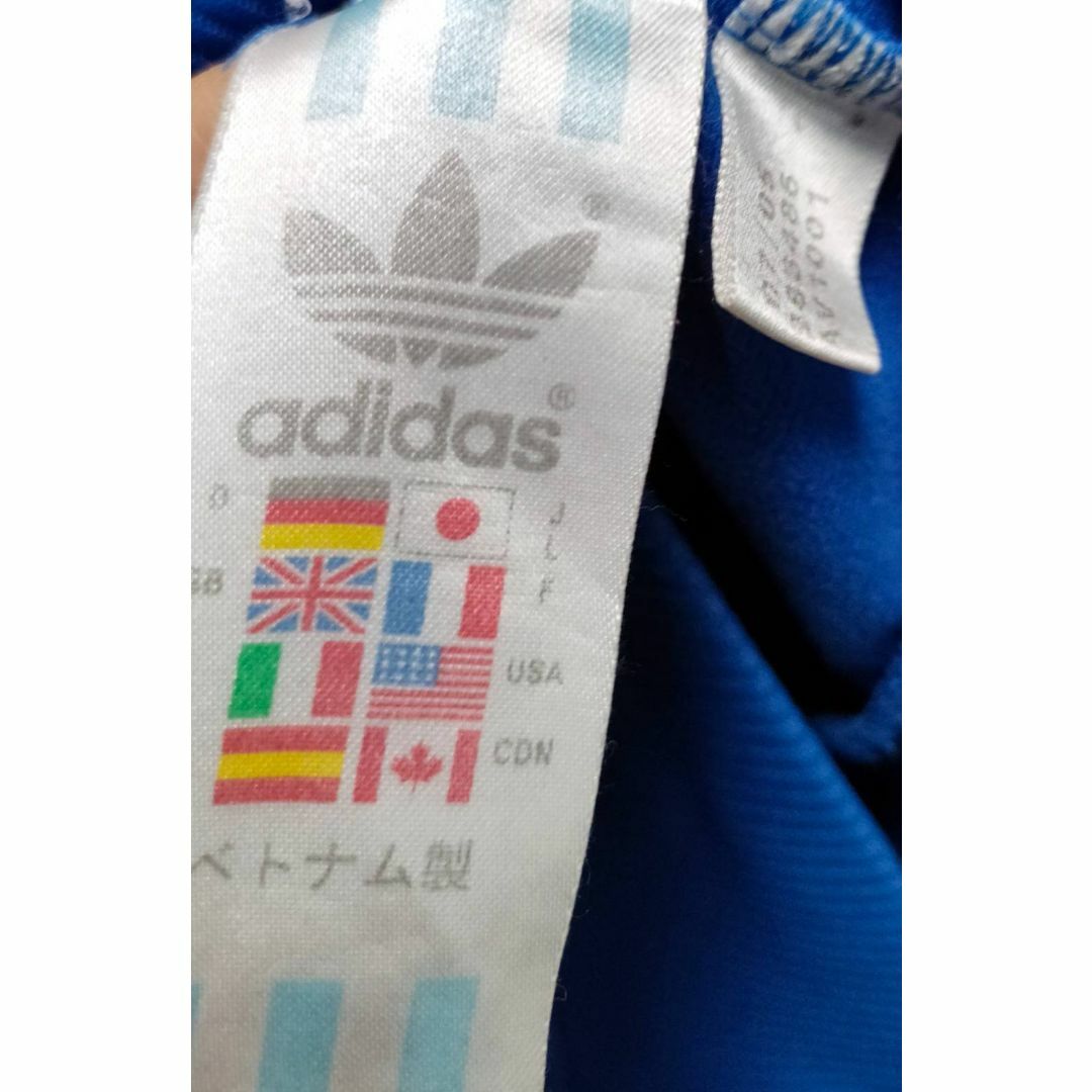 adidas(アディダス)の00年代 ビンテージ adidas 胸刺繍プリント 3本ライントラックジャケット メンズのトップス(ジャージ)の商品写真