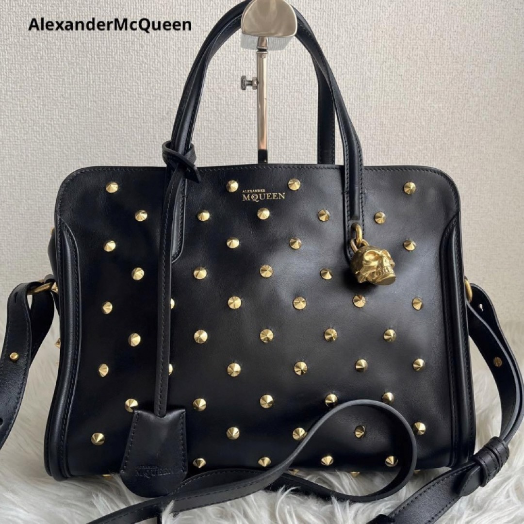 美品 AlexanderMcQueen ショルダーバッグ　スカレザー