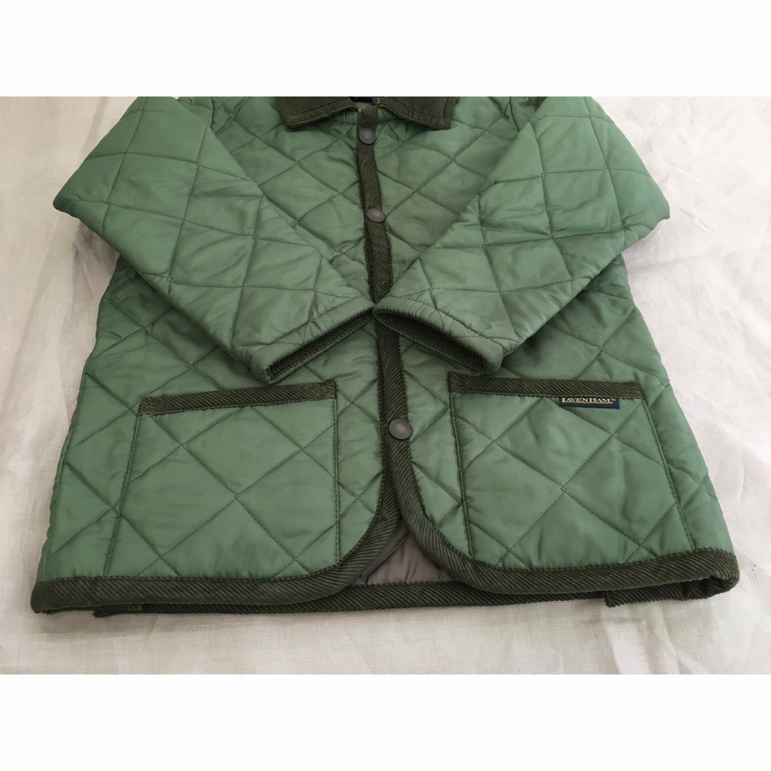 美品 ラベンハム キルティングジャケット 120サイズ グリーンユナイテッドアローズ