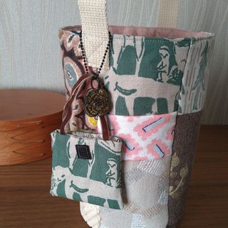 ミナペルホネン(mina perhonen)の【専用です】 パッチワークのbucket bag ☆ミナペルホネン ハンドメイド(バッグ)