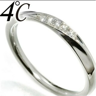 4℃ - ４℃ ダイヤ プラチナ リング 指輪 8号 PT950の通販 by aquamarine ...