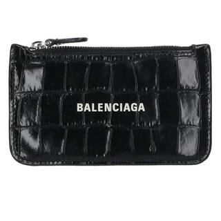 バレンシアガ(Balenciaga)のバレンシアガ  594214 クロコダイル型押しレザーコインケース付カードケース メンズ(名刺入れ/定期入れ)