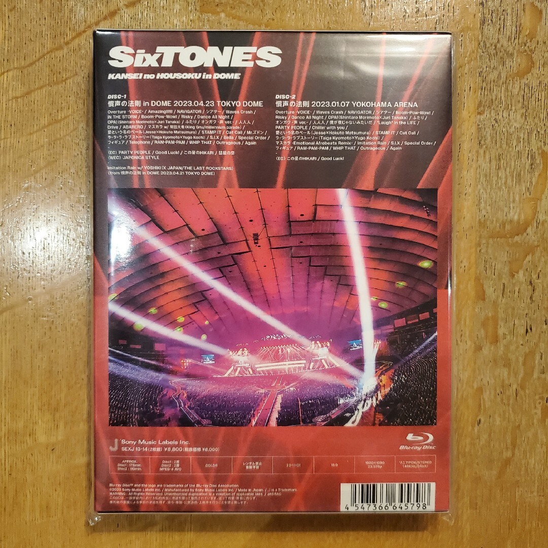 SixTONES/慣声の法則 in DOME〈初回盤・2枚組〉SixTONES