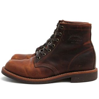 チペワ(CHIPPEWA)のチペワ／CHIPPEWA ワークブーツ シューズ 靴 メンズ 男性 男性用レザー 革 本革 ブラウン 茶  1901M26 6inch Utility Boots 6インチ ユーティリティーブーツ サービスブーツ プレーントゥ Vibramソール グッドイヤーウェルト製法(ブーツ)