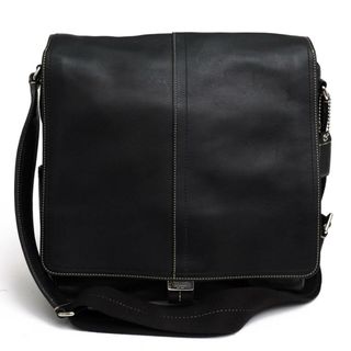 コーチ(COACH)のコーチ／COACH バッグ ショルダーバッグ 鞄 メンズ 男性 男性用レザー 革 本革 ブラック 黒  F70105 Transatlantic Leahter Map Bag トランスアトランティック レザー マップ バッグ X フラップ式 メッセンジャーバッグ(ショルダーバッグ)