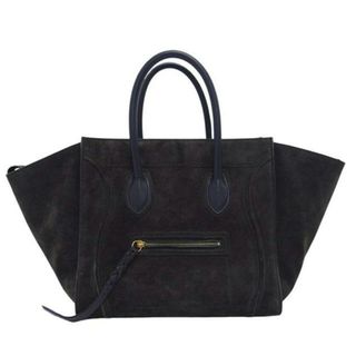 <br>CELINE  セリーヌ  トートバッグ ダークグレー×ネイビー/ラゲージファントム/スエードレザー/ハンドバッグ/S・C******/ブランドバック/Bランク/04【中古】(トートバッグ)