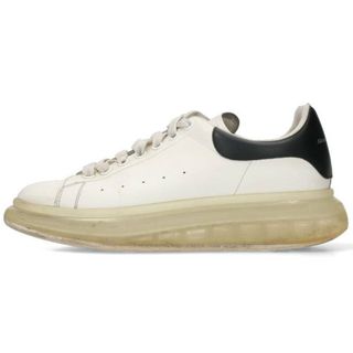 【新品未使用】 ALEXANDER McQUEEN アレキサンダー マックイーン OVERSIZED SNEAKER オーバーサイズドスニーカー シューズ レザー 553680WHGP5 【41H（約27.5cm）/BLACK/BLACK】