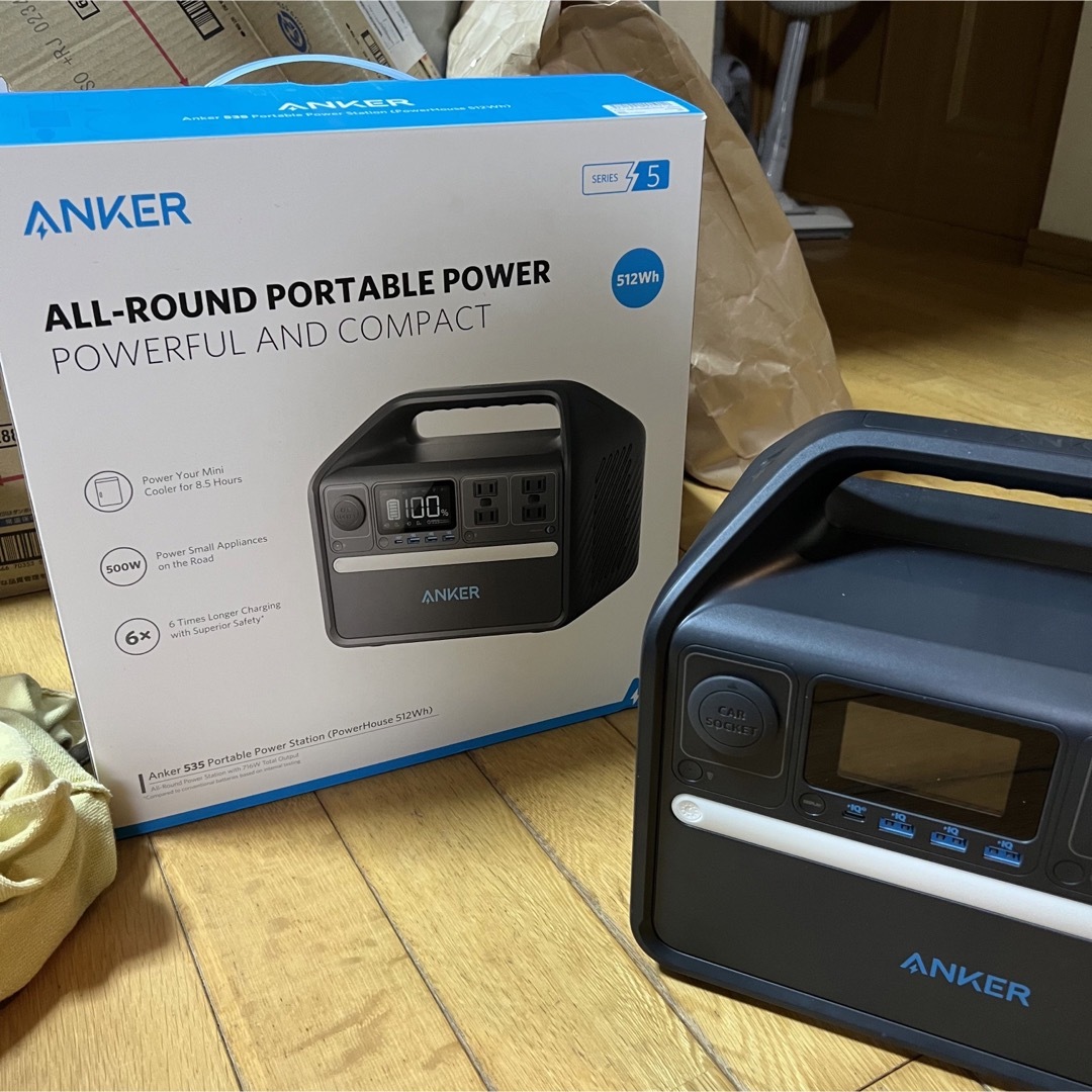 Anker 535 Portable Power Station 箱付美品スマートフォン/携帯電話