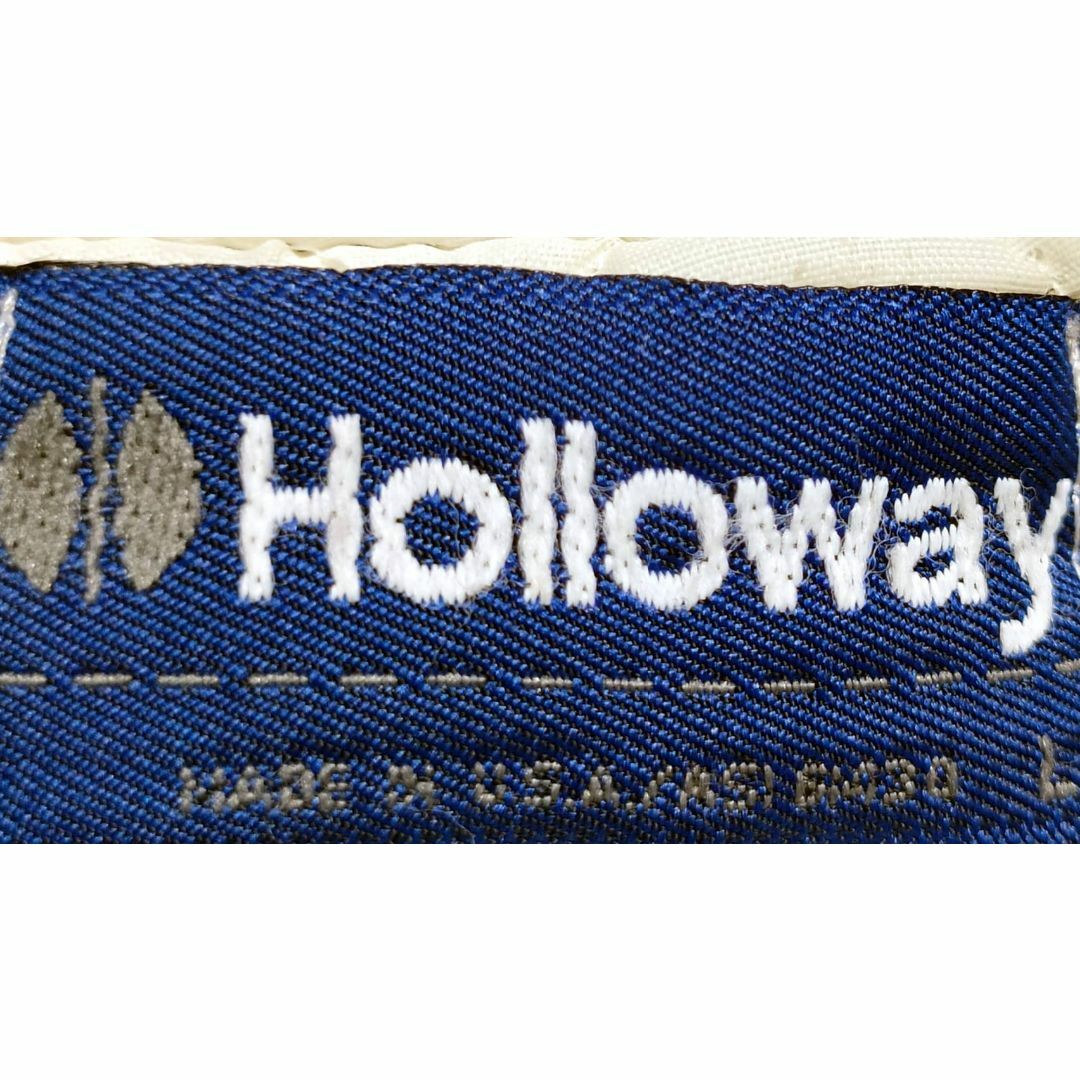 80～90年ビンテージ MADE IN USA HOLLOWAY 刺繍スタジャン メンズのジャケット/アウター(スタジャン)の商品写真