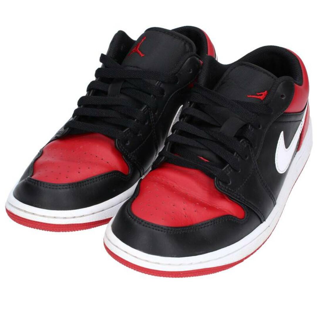 ナイキ  AIR JORDAN 1 LOW BRED 553558-066 エアジョーダン1ローブレッドスニーカー メンズ 28cm