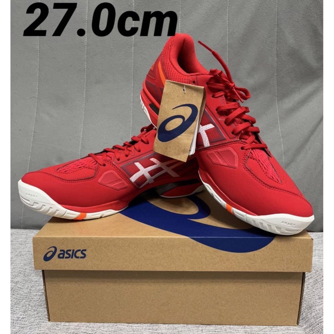 asics(アシックス)のテニス 27.0cm アシックス PRESTIGELYTE 4 OC レッド スポーツ/アウトドアのテニス(シューズ)の商品写真