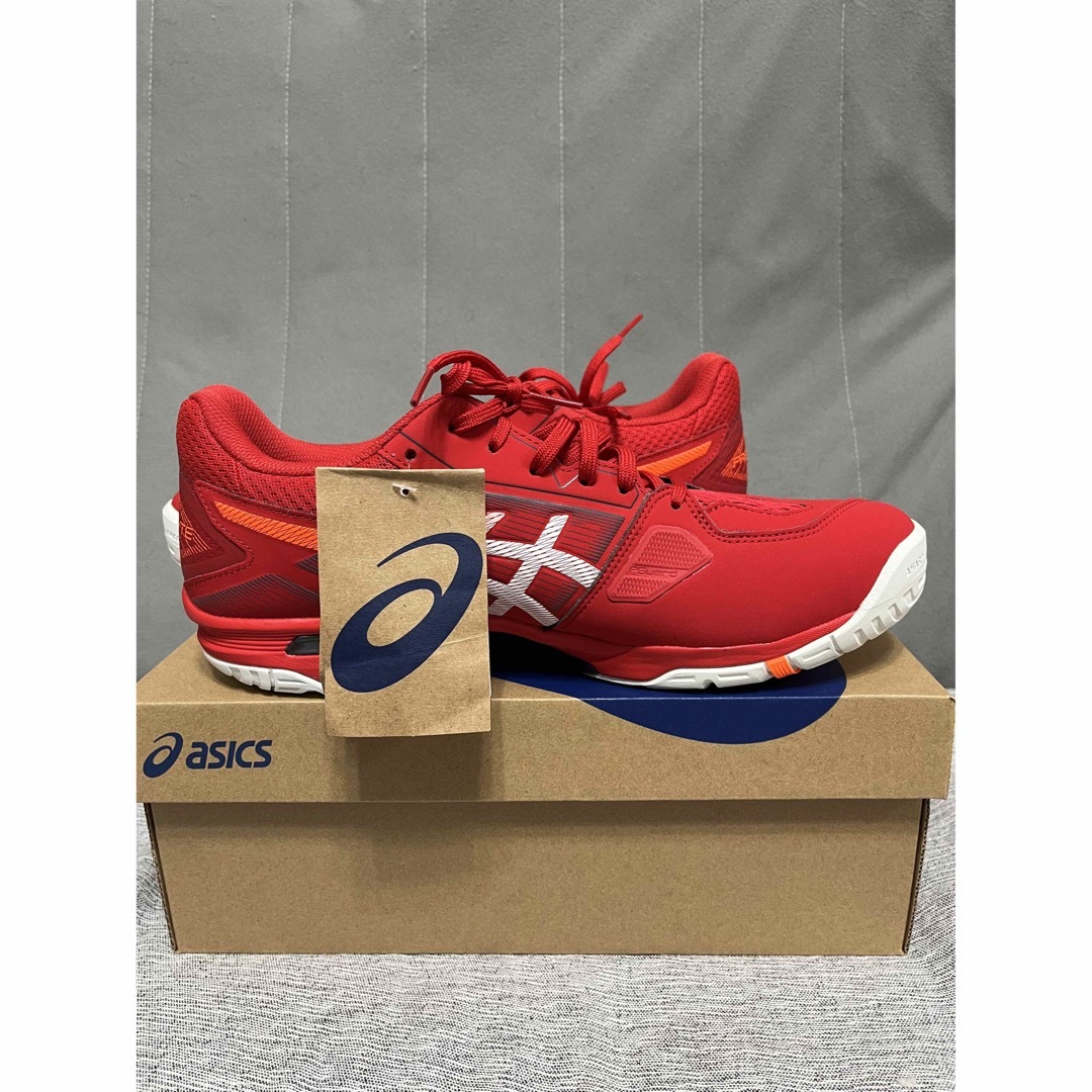 asics(アシックス)のテニス 27.0cm アシックス PRESTIGELYTE 4 OC レッド スポーツ/アウトドアのテニス(シューズ)の商品写真