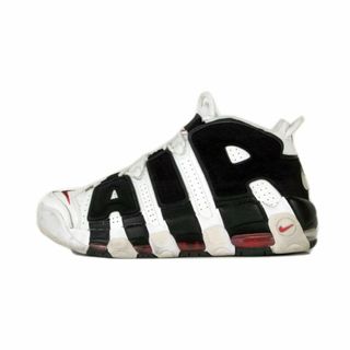 ナイキ(NIKE)のナイキ NIKE ■ 【 AIR MORE UPTEMPO WHITE BLACK UNIVERSITY RED 414962 105 】 エア モア アップテンポ ゼブラ スニーカー w16028(スニーカー)