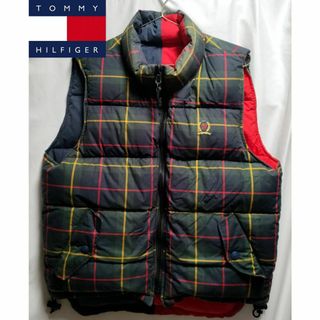 トミーヒルフィガー(TOMMY HILFIGER)の90年代 ビンテージ TOMMY HILFIGER リバーシブルダウンジャケット(ダウンジャケット)