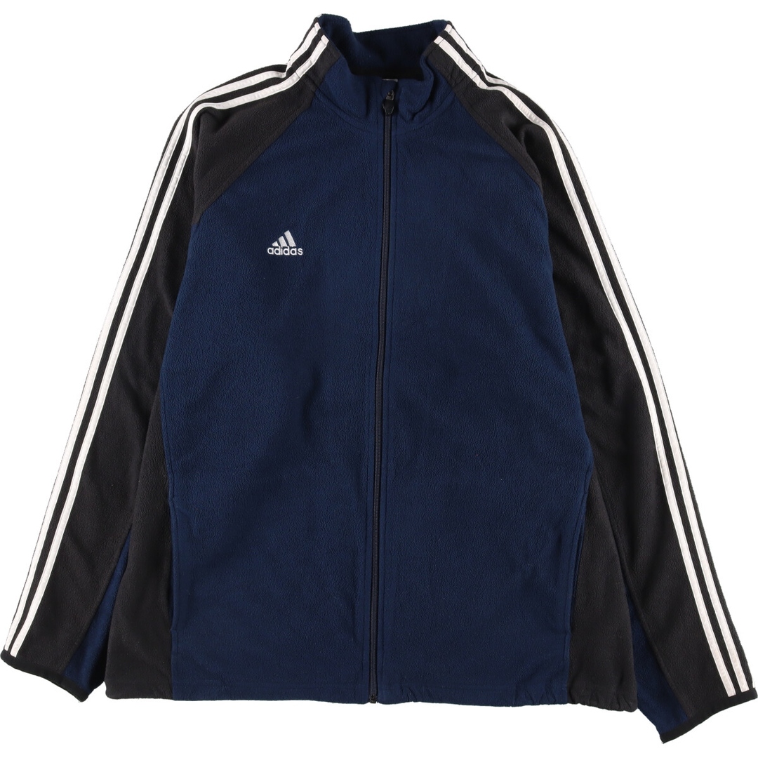 755cm身幅アディダス adidas 3本ライン フリースジャケット メンズXXL /eaa334301