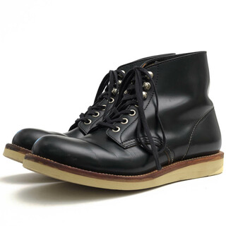 リアルマッコイズ／The REAL McCOY'S ワークブーツ シューズ 靴 メンズ 男性 男性用レザー 革 本革 ブラック 黒  MA8035 RAMBLER ガラスフィニッシュ グッドイヤーウェルト製法(ブーツ)