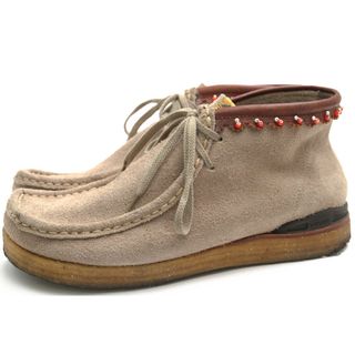 ビズビム／VISVIM チャッカブーツ シューズ 靴 メンズ 男性 男性用スエード スウェード レザー 革 本革 ベージュ  0112202002003 BEUYS TREKKER RENO-FOLK ワラビー ビーズ クレープソール モカシン(スリッポン/モカシン)