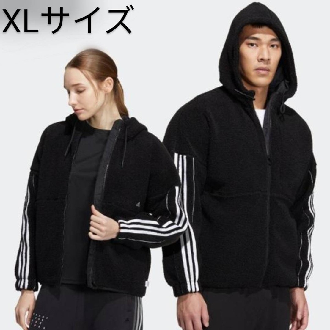 タグ付き】【新品未使用】adidas ボア ネイビー ジャケット XL-