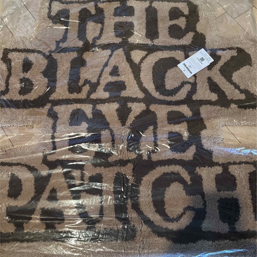 black eye patch ラグマット-