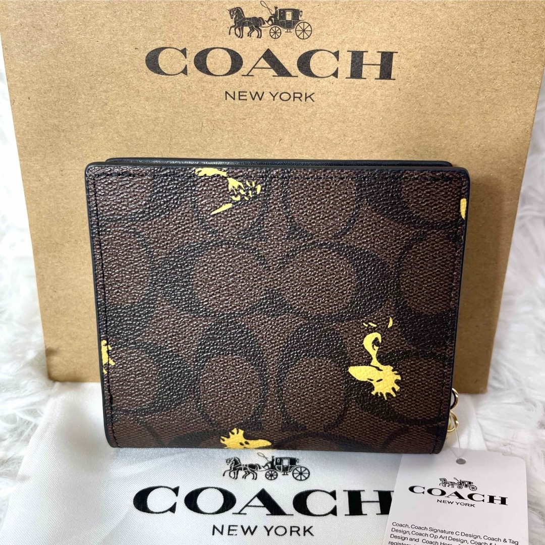 COACH - 新品タグ付き✨COACH コーチ ウッドストック柄 スナップ