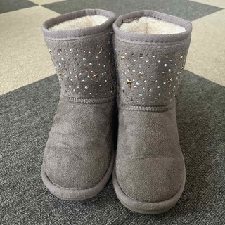 キッズ　ムートンブーツ　冬靴　20㎝　キラキラ(ブーツ)