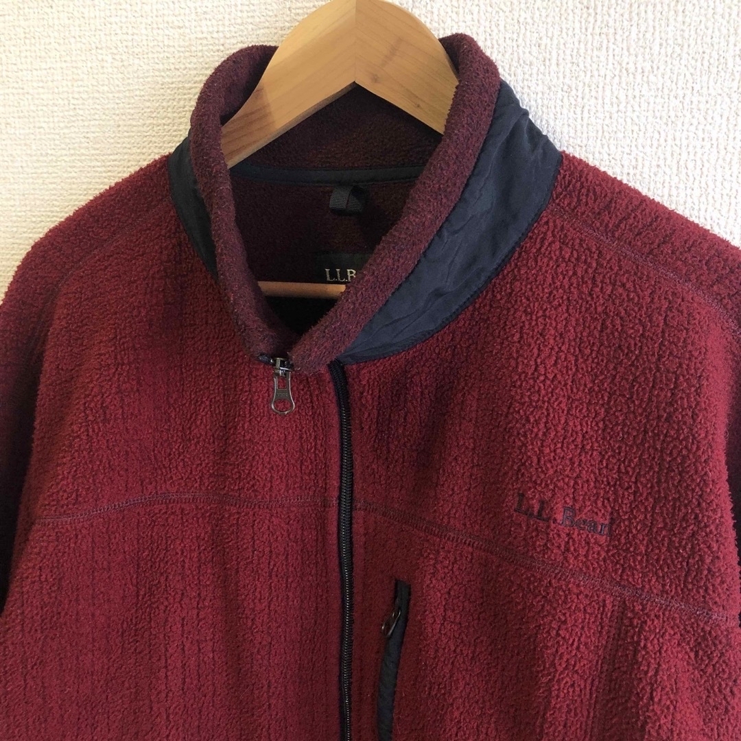 L.L.Bean【エルエルビーン】ボンバージャケット　ボアジャケット　赤　RED