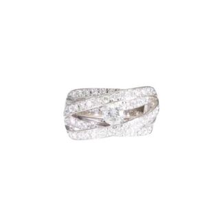 PT900ダイヤリング0.596/1.20ct /#11/リング/ABランク/69【中古】(リング(指輪))