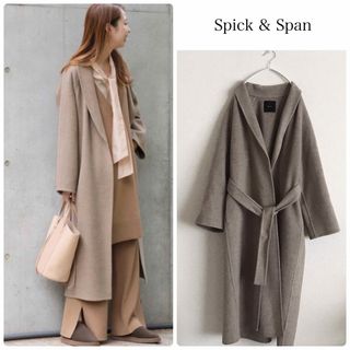 スピックアンドスパン(Spick & Span)のSpick & Span リバーロングコート　36(ロングコート)