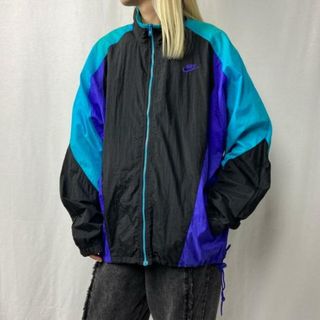 90s 銀タグNIKE ナイキトラックジャケット ジャージ パープル 紫  XL