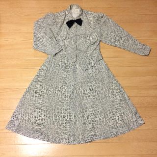 ハナエモリ(HANAE MORI)のHANAE MORI セットアップ 小花柄 りぼん 11号(ひざ丈ワンピース)