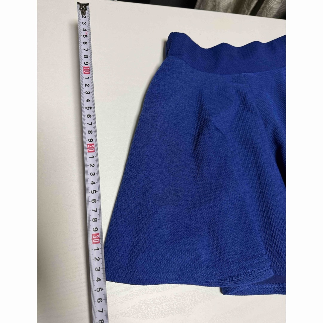 レディース　フレアスカート　ブルー　中古 レディースのスカート(ミニスカート)の商品写真