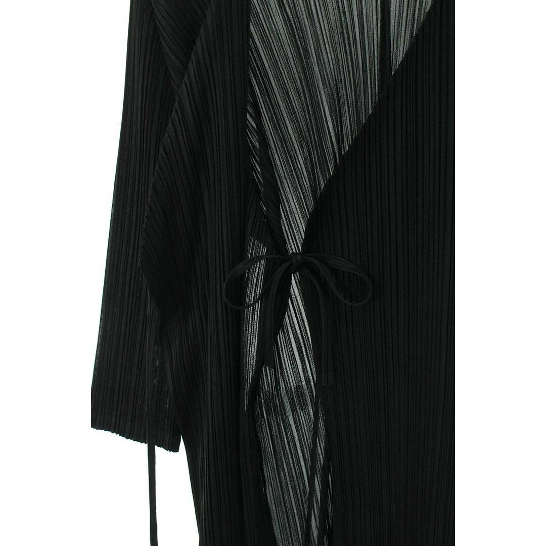 PLEATS PLEASE ISSEY MIYAKE(プリーツプリーズイッセイミヤケ)のプリーツプリーズ  PP81-JA642 プリーツラップカーディガン レディース 3 レディースのトップス(カーディガン)の商品写真