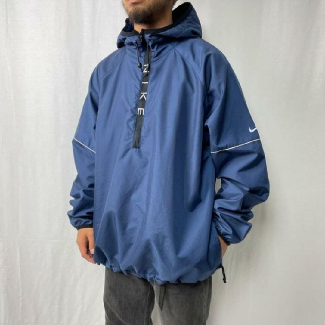 パーカー90〜00年代 NIKE ナイキ ハーフジップ アノラックパーカー メンズ2XL