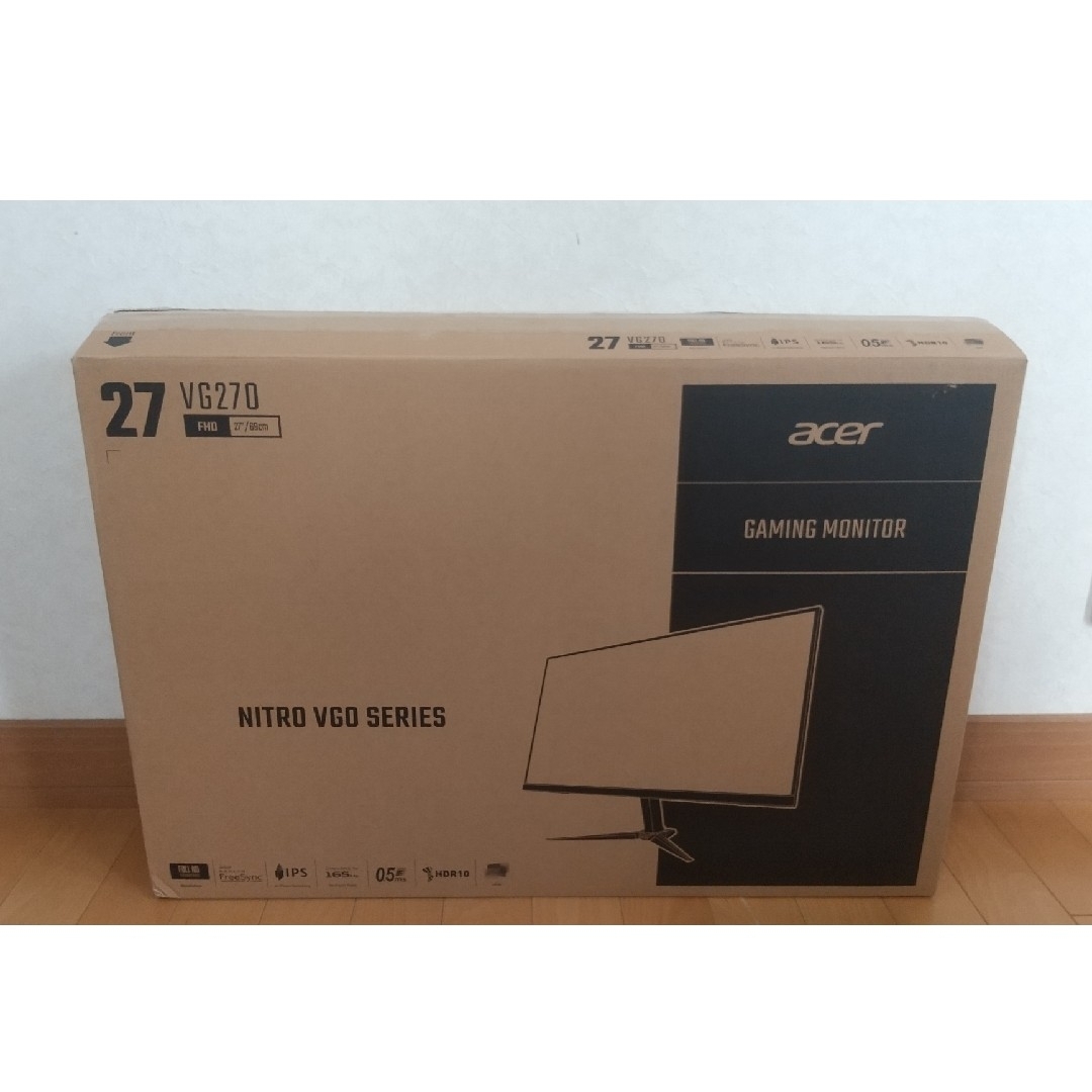 Acer ゲーミングモニター  VG270 Premium対応 スピーカー内蔵スマホ/家電/カメラ