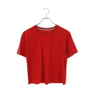 フェンディ(FENDI)のフェンディ  FS7389 AFLT メッシュロゴ刺繍Tシャツ レディース S(Tシャツ(半袖/袖なし))