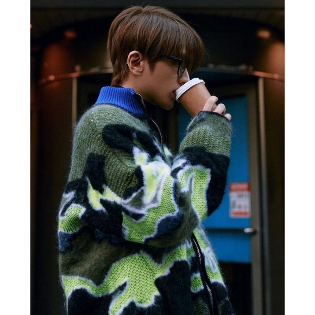 LOEWE(ロエベ)のNissy 西島隆弘　着用　LOEWE ニットブルゾン　ジップアップ　メンズ メンズのジャケット/アウター(ブルゾン)の商品写真