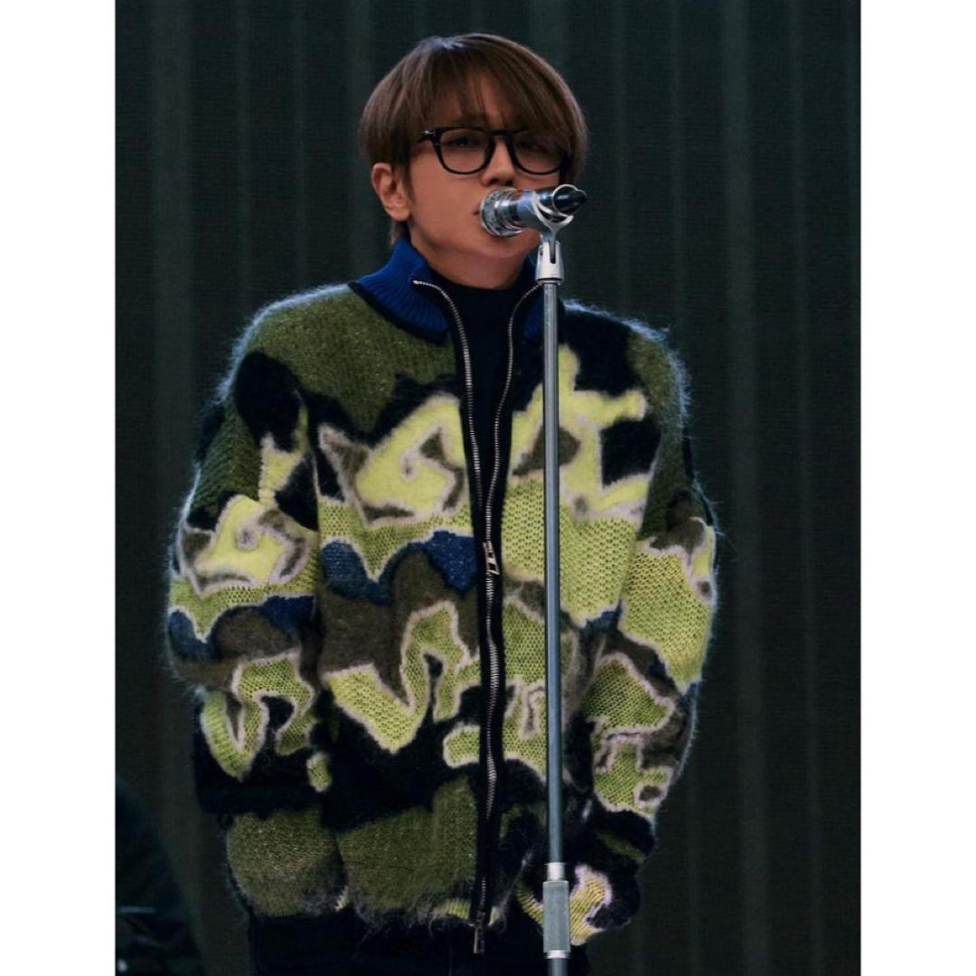 Nissy 西島隆弘 着用 LOEWE ニットブルゾン ジップアップ メンズ Nissy 西島隆弘 着用 LOEWE ニットブルゾン ジップアップ メンズ