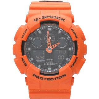 CASIO カシオ/G-SHOCK/ミリタリーオレンジ/海外モデル/GA-100L-4A/508*/G-SHOCK/Aランク/93【中古】(腕時計(アナログ))