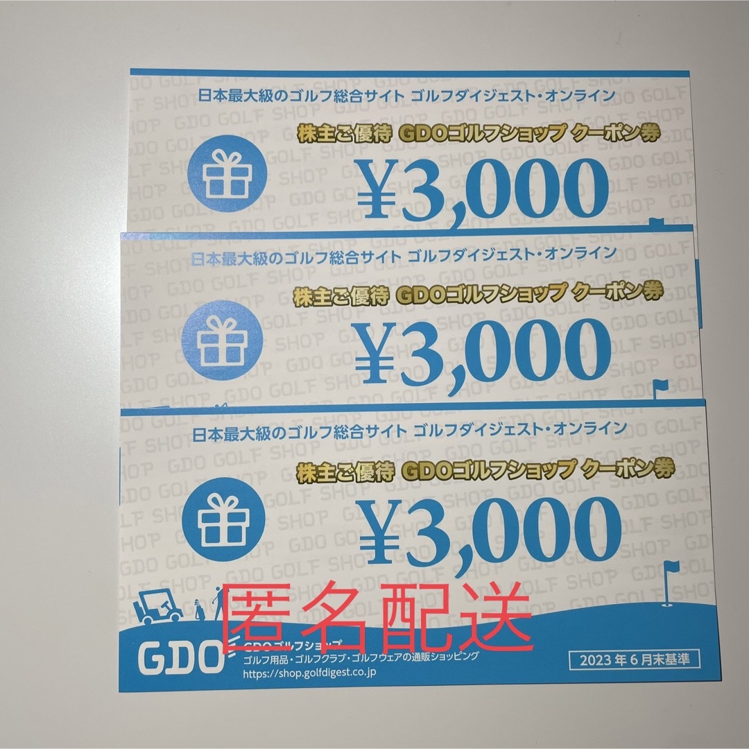 gdo 株主優待 ¥9,000分 ゴルフショップ