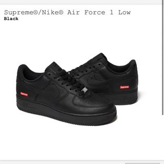 シュプリーム(Supreme)のsupreme NIKE air force 1 Low black 25.5(スニーカー)