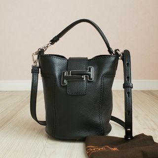 トッズ(TOD'S)のTOD’Sトッズ購入ダブルTバケットバッグ2way美品(ハンドバッグ)