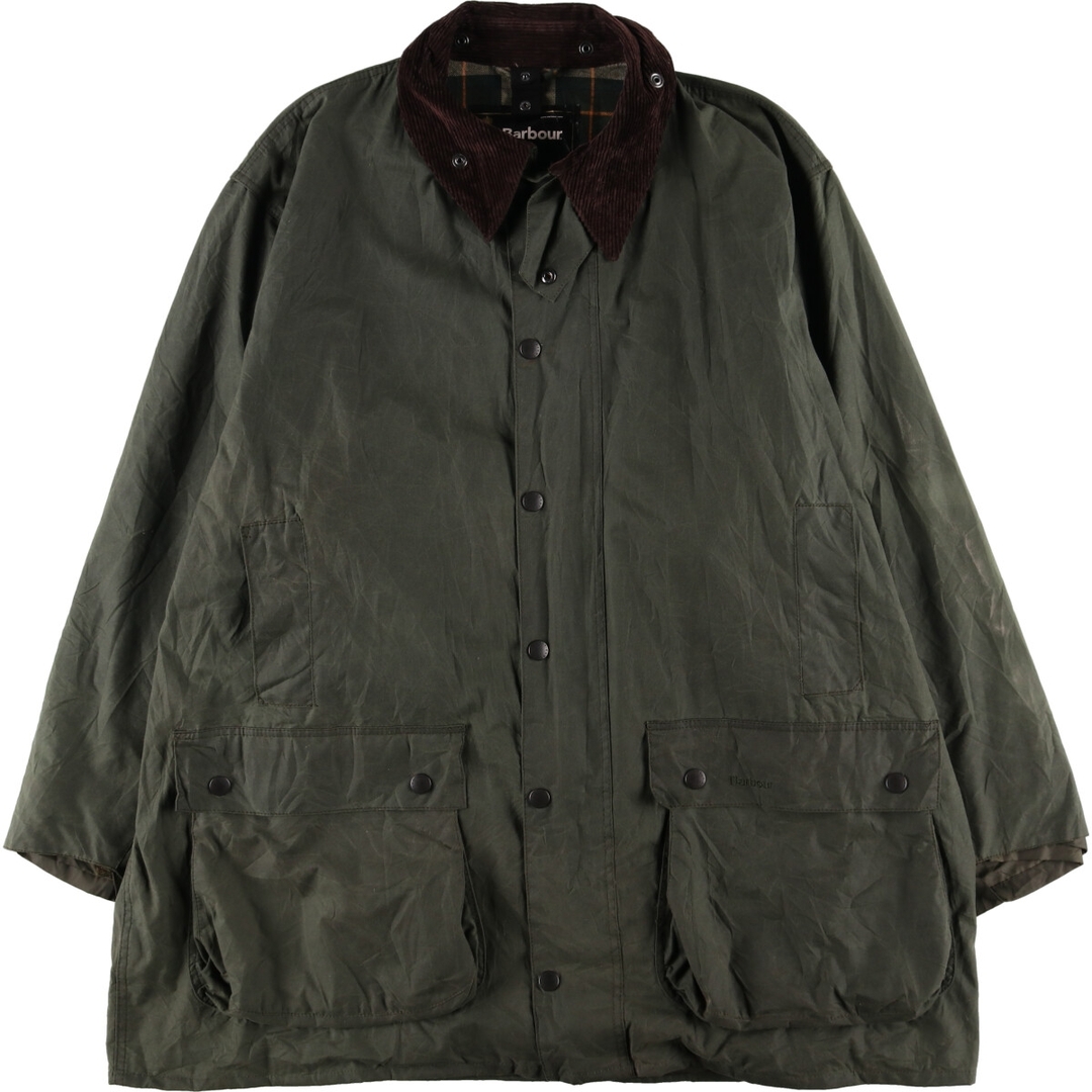 Barbour(バーブァー)の古着 バブアー Barbour BORDER ボーダー ワックスコットン オイルドジャケット メンズXXL /eaa384140 メンズのジャケット/アウター(その他)の商品写真