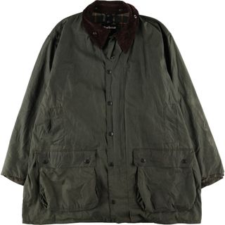 バーブァー(Barbour)の古着 バブアー Barbour BORDER ボーダー ワックスコットン オイルドジャケット メンズXXL /eaa384140(その他)