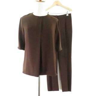 セオリー(theory)の美品 theory luxe セオリー セットアップ 1点 38(M) ポリエステル100％ トップス パンツ 半袖 レディース AM4913A36 (その他)